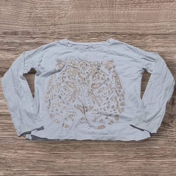 GIRL'S CHILDREN'S PLACE TIGER LONGSLEEVE SHIRT - Picture 1 of 6